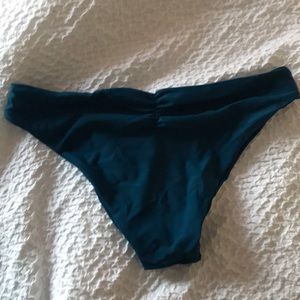 Blue scrunch butt bikini bottom NWOT